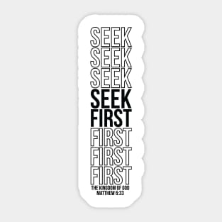 Matthew 6:33 Sticker